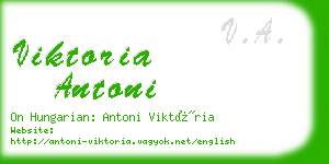 viktoria antoni business card